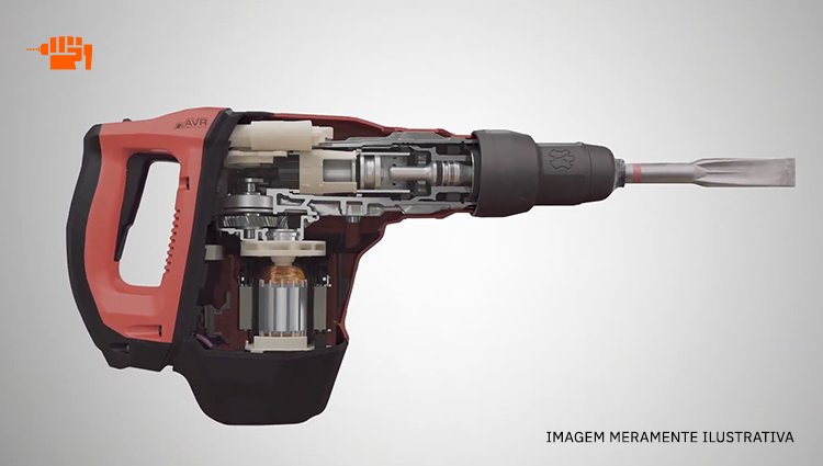 ALUGUEL DE MARTELO DEMOLIDOR 6,0KG 1