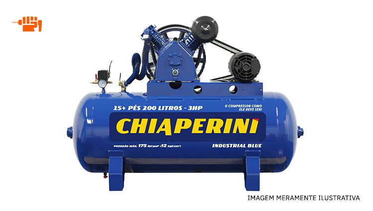 COMPRESSOR DE AR 15 PÉS 200L