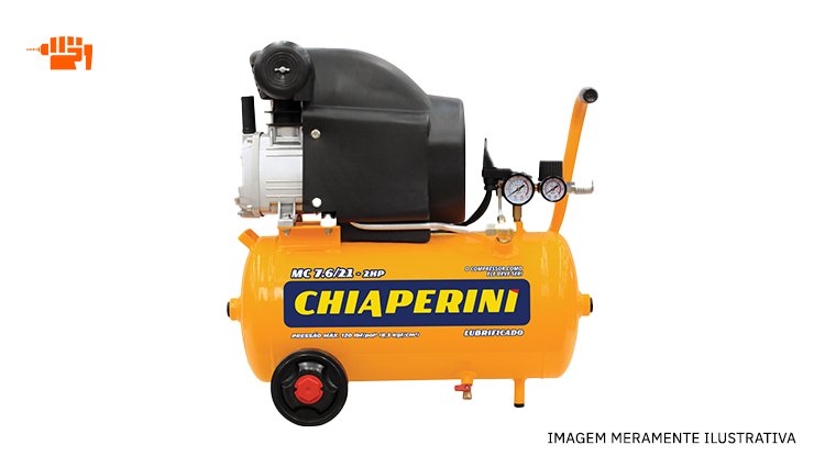 MOTOCOMPRESSOR DE AR 7,6 PÉS 21L