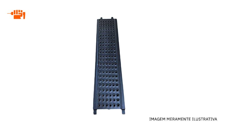 PLATAFORMA METÁLICA PARA ANDAIME 1,00M X 0,33M