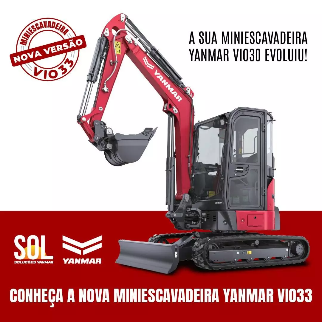 5 Mini Escavadeira Yanmar VIO 33
